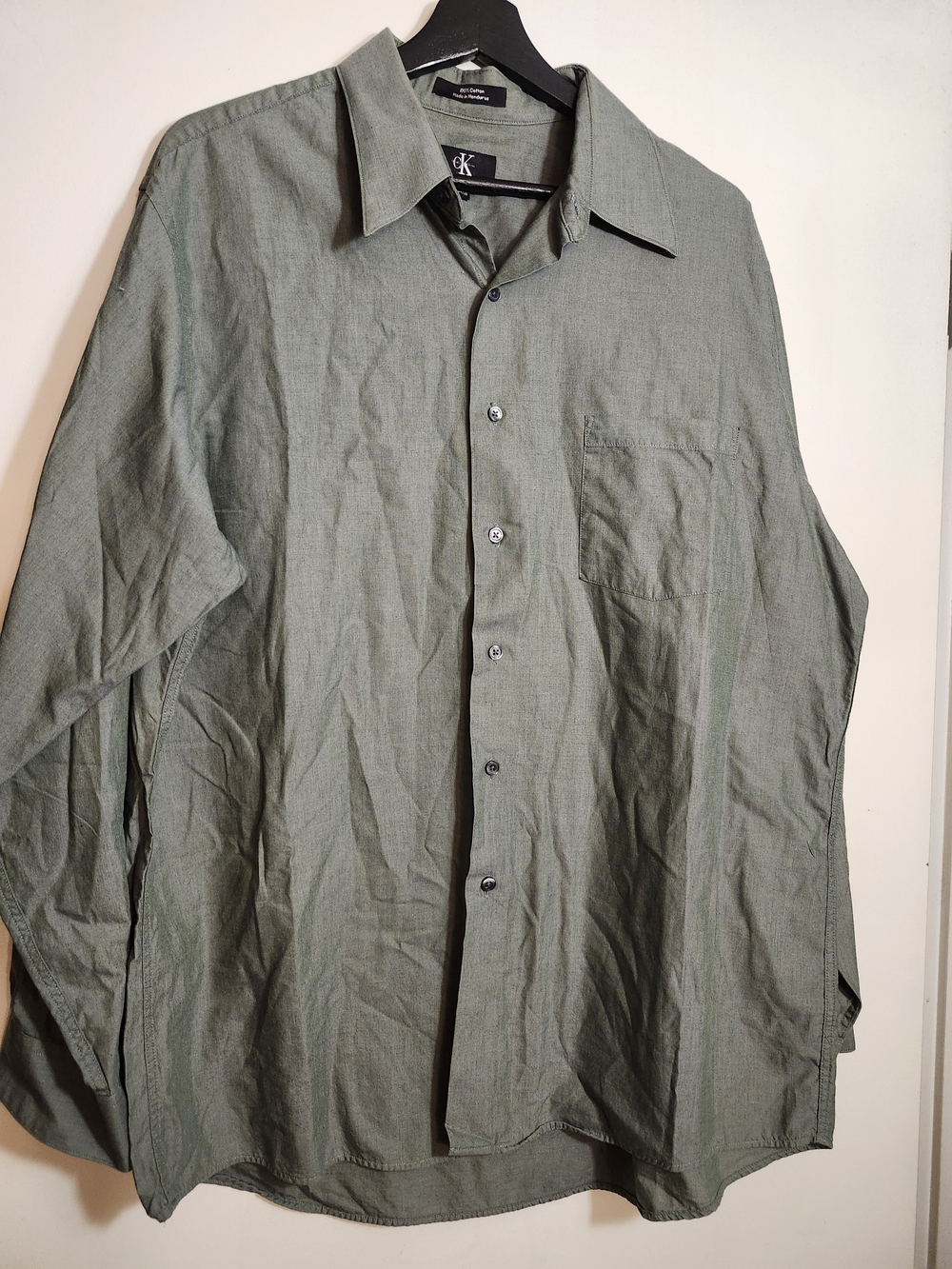 Calvin Klein Men’s Long-Sleeve Button-Up Shirt - Size XL
